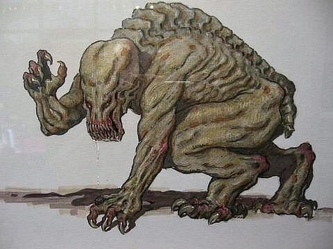 talesfromweirdland:Early designs for the monster from Predator...