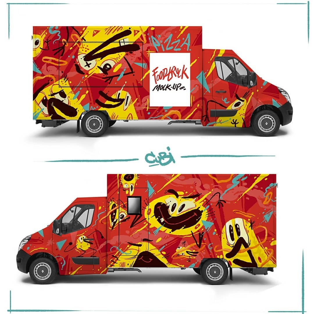 Boumclap Food Truck Mockup For A Comission Mockup Pour