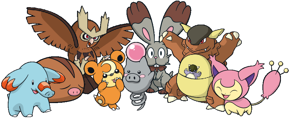 Pokemon Name Resource Pooh Teddiursa Piglet Spoink Owl