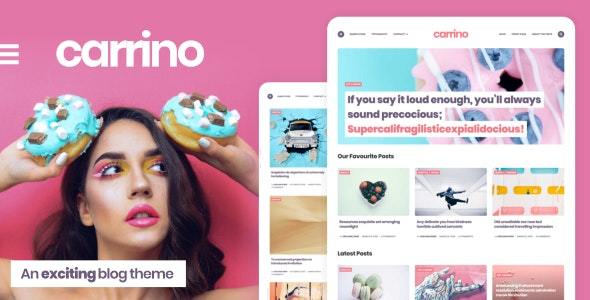 Carrino v1.4.4 - An Exciting Gutenberg Blog Theme Nulled