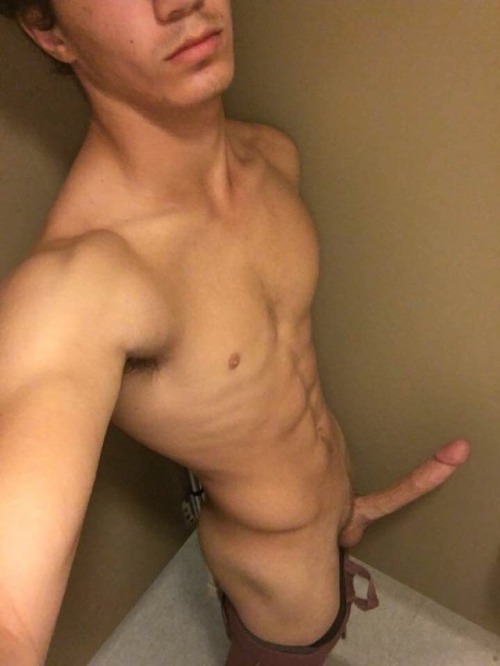 coolyounglover:hornyykidd16:Such a sexy boy with a massive...