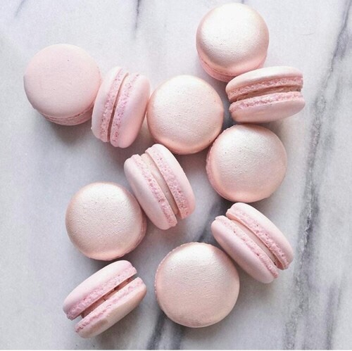pink macarons on Tumblr