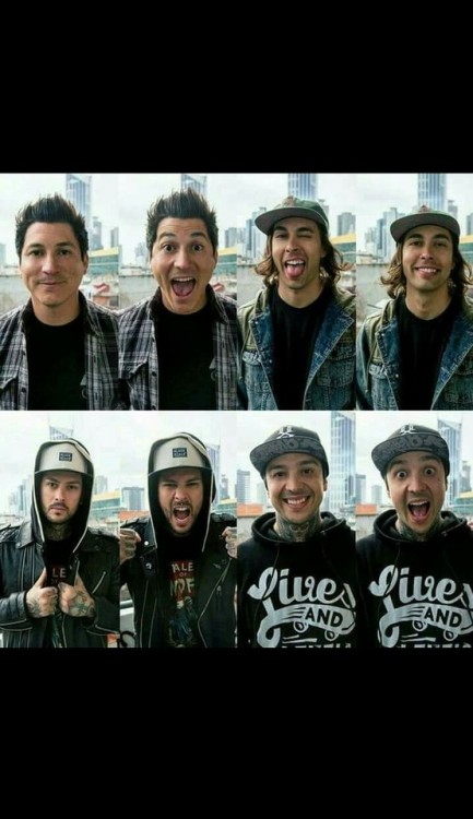 pierce the veil ptv vic fuentes mike fuentes jaime preciado tony perry bring me the horizon bmth sleeping with sirens sws bands songs rock my chemical romance mcr panic! at the disco p!atd
