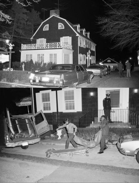 congenitaldisease:Police removing bodies from the Amityville...