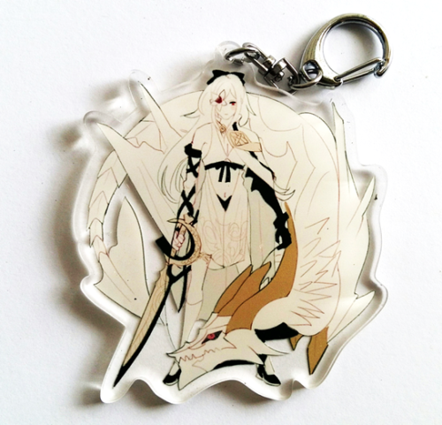 frothystars:keychains of yoko taro gurlzzzz ill be selling...