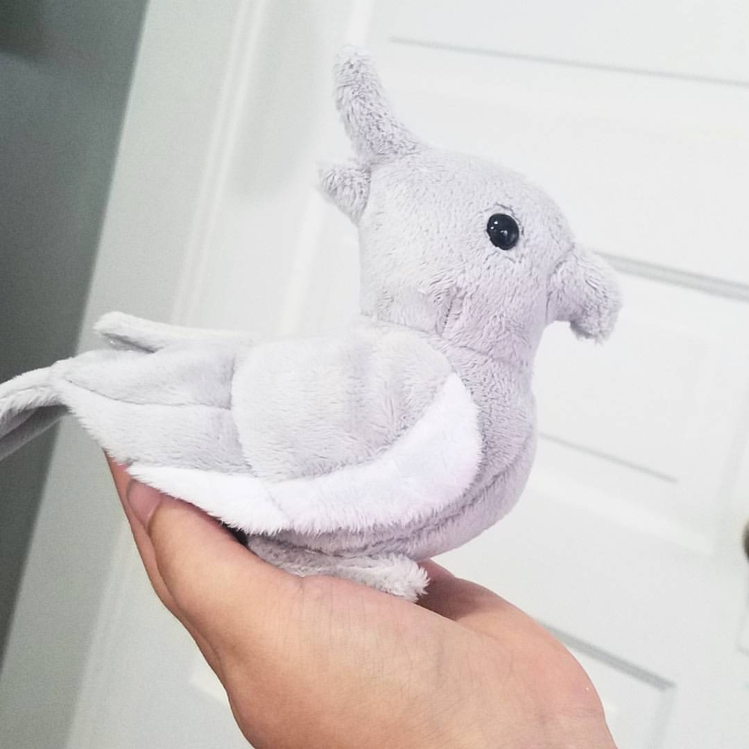 grey cockatiel stuffed animal