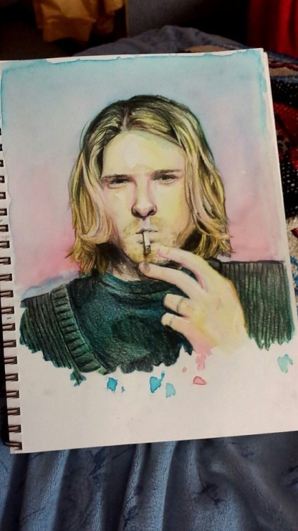 old kurt painting from high school. this is still one of my...