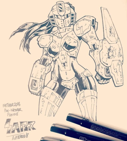 tristanartsd:Practice Inktober, the SABR suit from my friend’s...