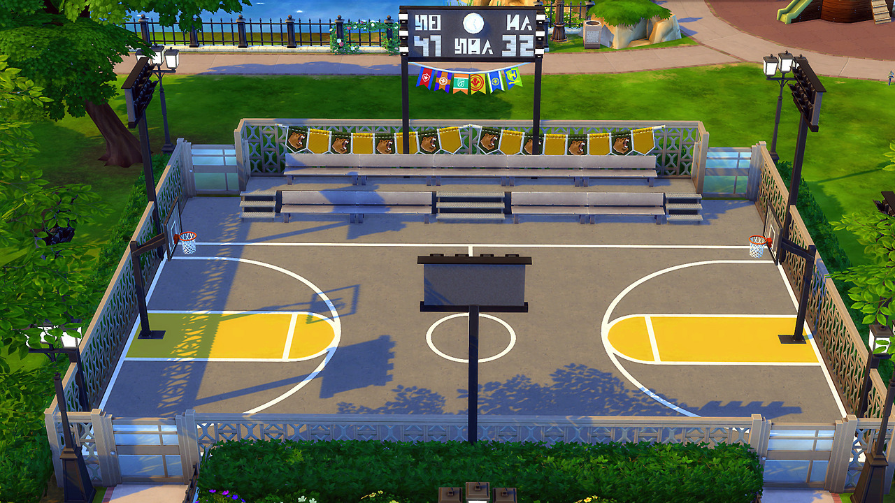 Newcrest Basketball Court A basketball court for... | All things Peachy!