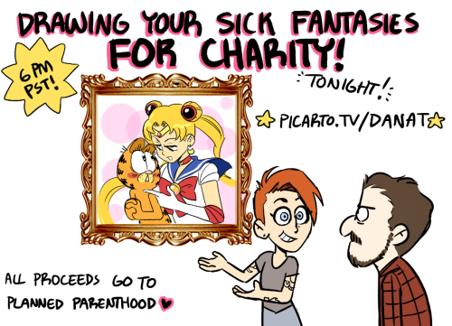 danaterrace:danaterrace:TONIGHT!! 6pm PST! DRAW-A-THON FOR...