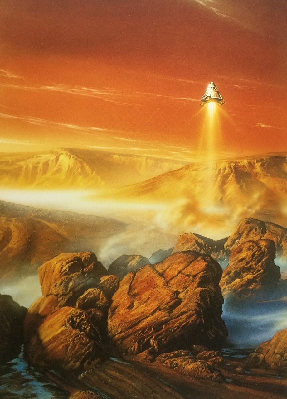 Scifi Art — Bob Eggleton - Martian Landing, 1992 (cover...