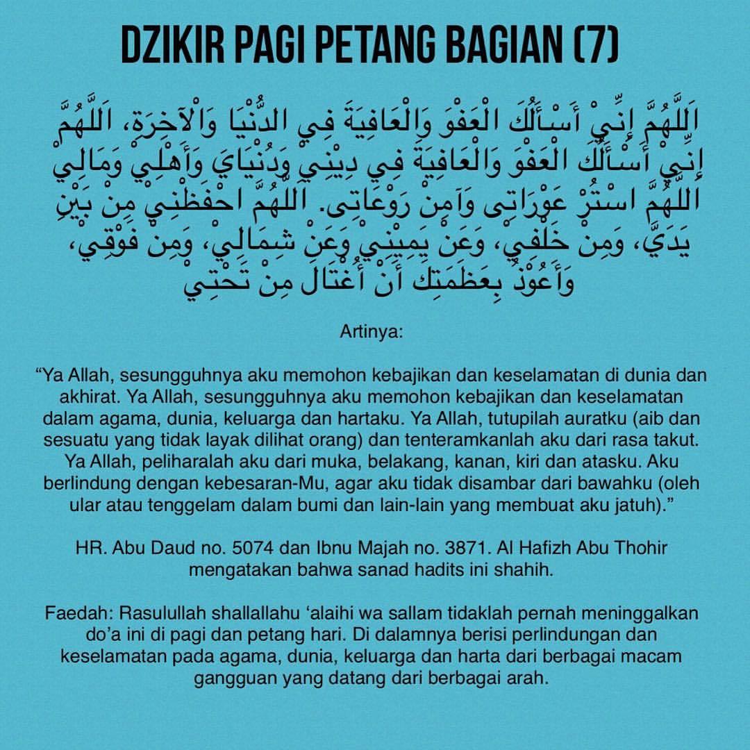 Pandanyonyo Dzikir Pagi Petang Doa Hadits Sunnah