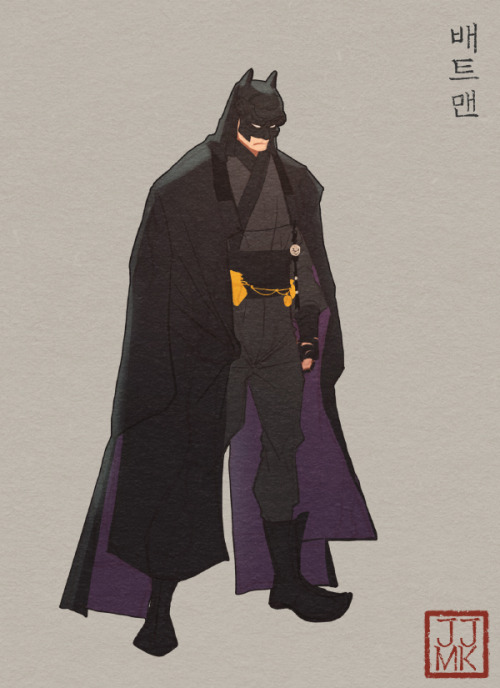 jjmk-jjmk:Batman fan art - Classic Korean art style