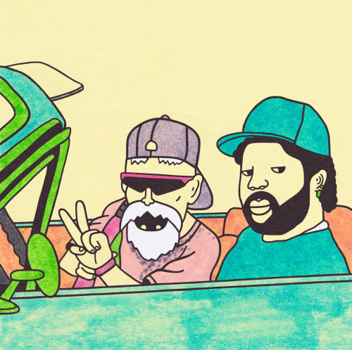 gangsterdoodles:Master Roshi & Ice Cube