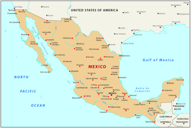 Epic Tourist — Map of Mexico Cities Mexico is not typically one...