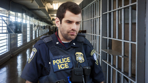 ICE Agent Trying To Think Of Fun Name For Jail Cell Before...