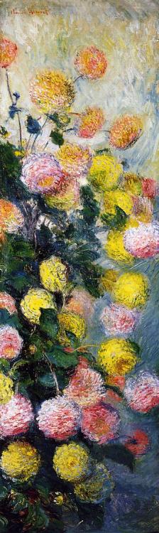 artist-monet:Dahlias 2, 1883, Claude Monet