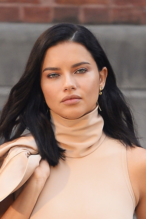 faves-celebs:Adriana Lima during a photoshoot in NYC October 4,...