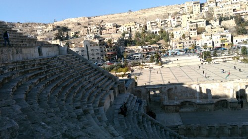 Roman Ampitheatre - Amman, Jordan. The antiquity of the past...