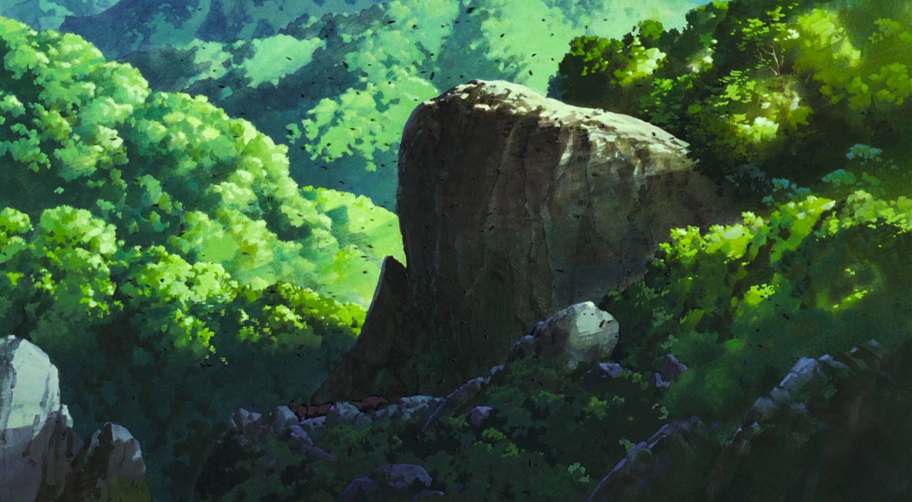 Studio Ghibli | Ancient Landscapes of Forest & Rock - Princess...