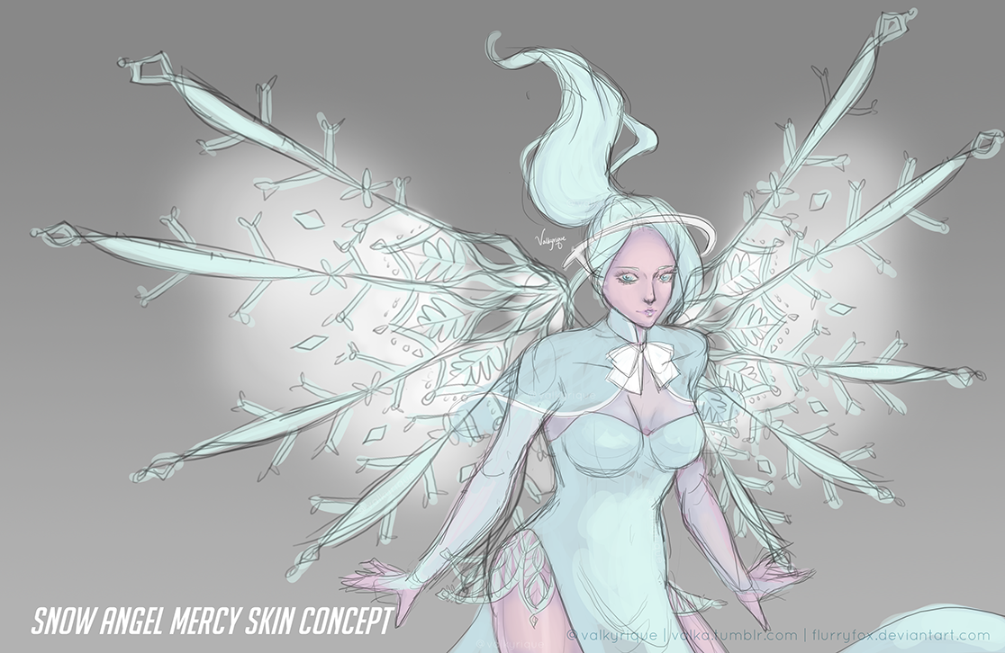 Gh0stSc0ut — valka: Overwatch Mercy Skin Concept: Snow Angel...