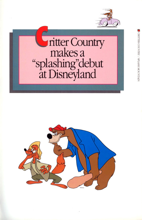 gameraboy:1990 Disneyland story booklet for the 35th anniversary...