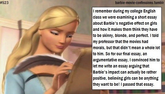 essay on barbie cartoon