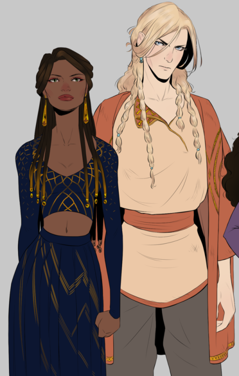 renaissance-of-me:First time drawing my OCs in color and...