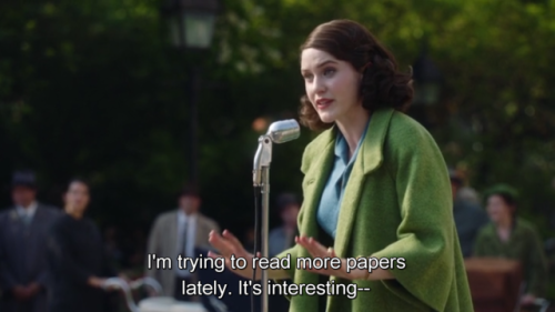 fuertecito:The Marvelous Mrs. Maisel 1x04 “The Disappointment...