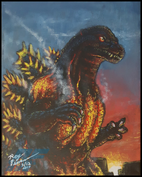 burning godzilla on Tumblr