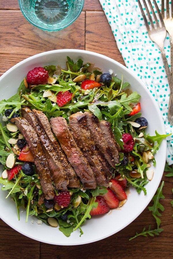 The Best Food All In One Place Strawberry Arugula Salad With Steak And Balsamic