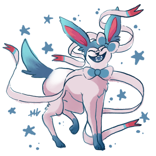 so i evolved him to sylveon | Tumblr