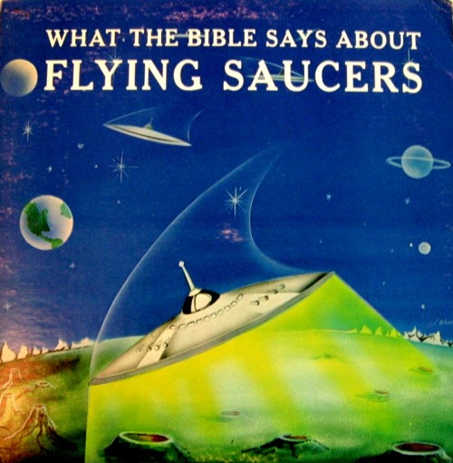 vinyl-artwork:What the Bible Says about Flying Saucers by Rev....