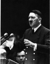 herr-adolf-hitler:Adolf Hitler giving a speech around 1942.