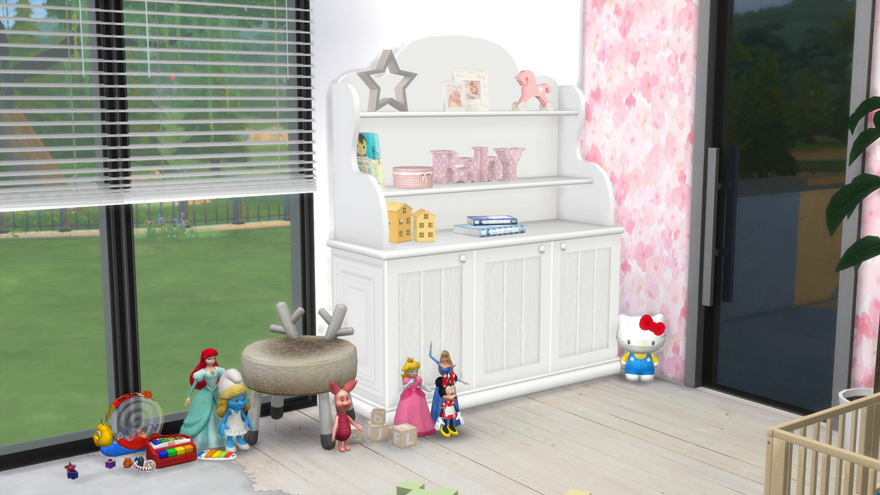 Modelsims4 • The Sims 4 Baby Girl Nursery Townhouse Crib