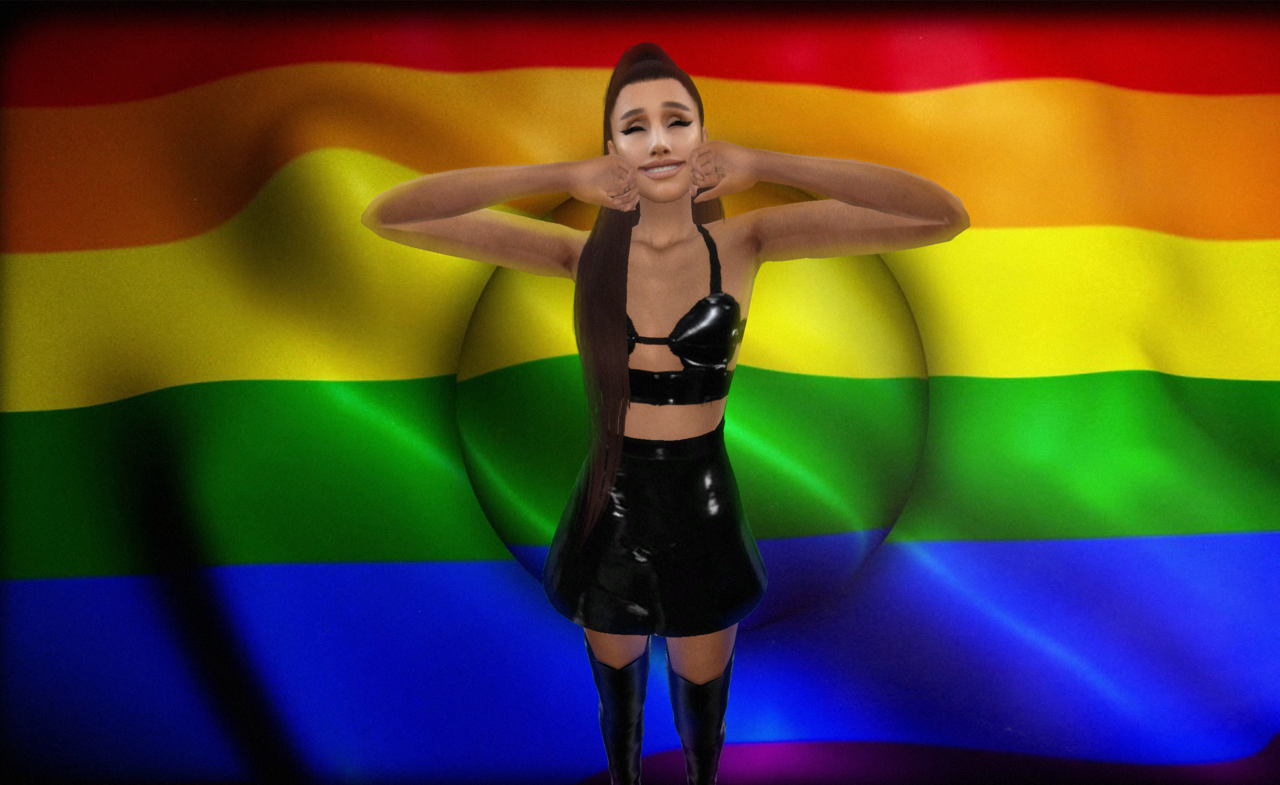 Snatching Sims Wigs Sweetener World Tour Outfit 3