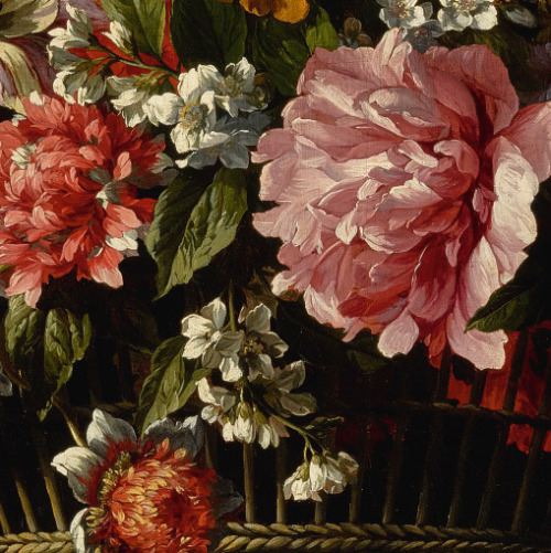 inividia:Still Life of Flowers in a Basket, Jean-Baptiste...