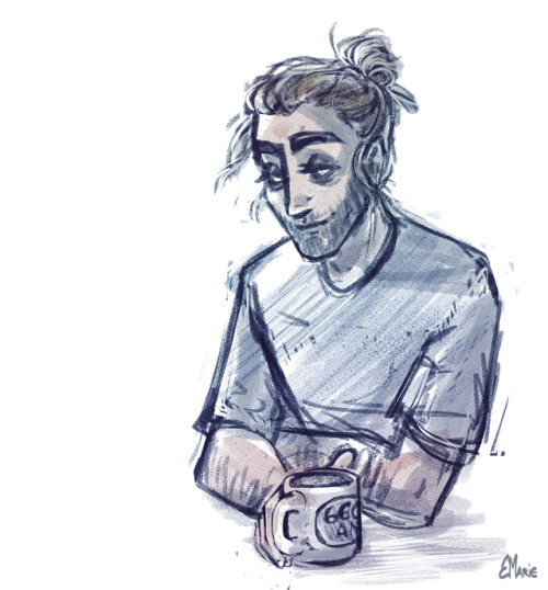 emariedraws:i miss and love the sad late night radio man