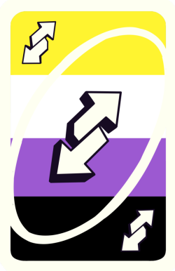 Purple reverse card