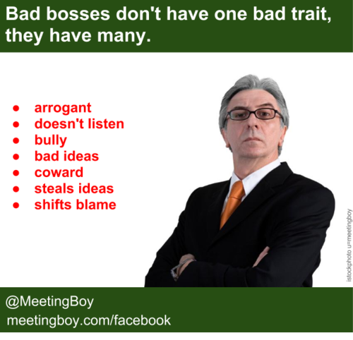 meeting boy signs of a bad boss terrible boss