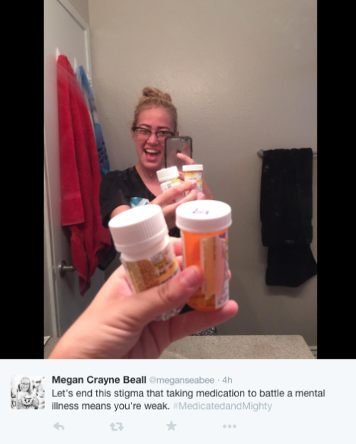 micdotcom:Women are tweeting antidepressant selfies to fight...