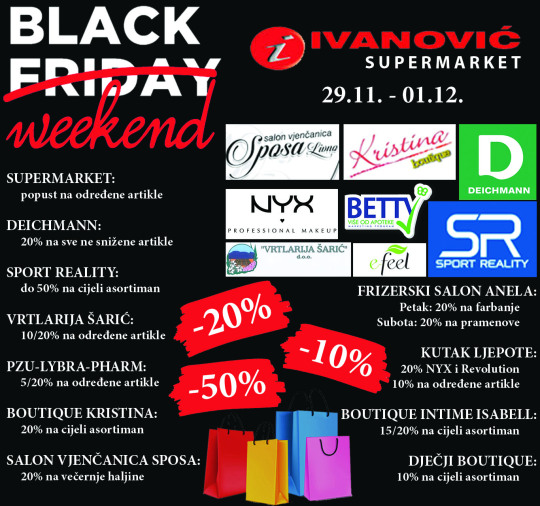 Supermarket "Ivanović" donosi sjajne ponude za Black Friday