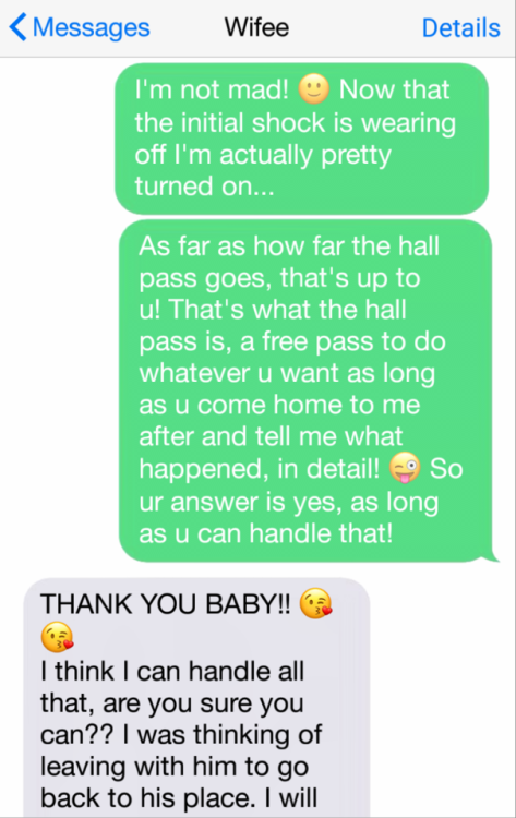 hotwife husband texts