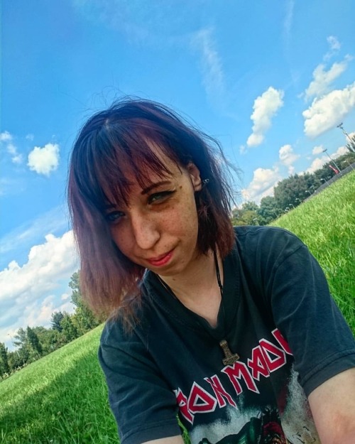 iron maiden be part of a legacy iron maiden shirt up the irons metalhead metalgirl redhead red hair selfie poland krakow me myself