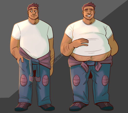 Anime male weight gain