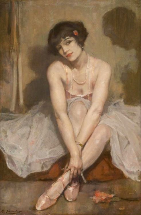 spoutziki-art:Dancer with a Pearl Necklace by Jean Leon...