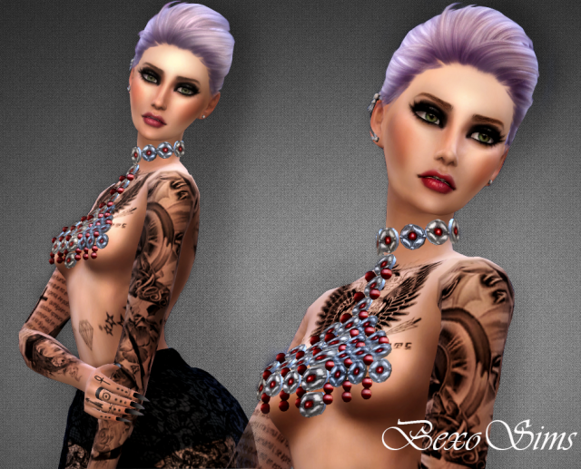 BexoSims Mina Eyelashes By Kijiko Sims Skirt By