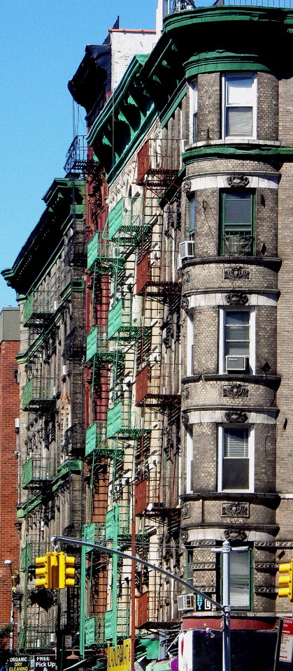 Wandering New York, Apartment houses in Nolita, Manhattan.
