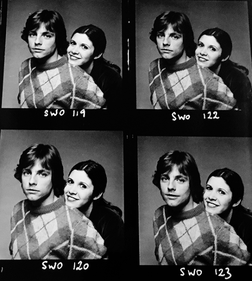 becketts:Carrie Fisher and Mark Hamill, 1977