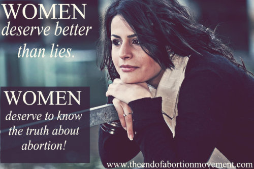 Women deserve better than lies, they need to know the truth...